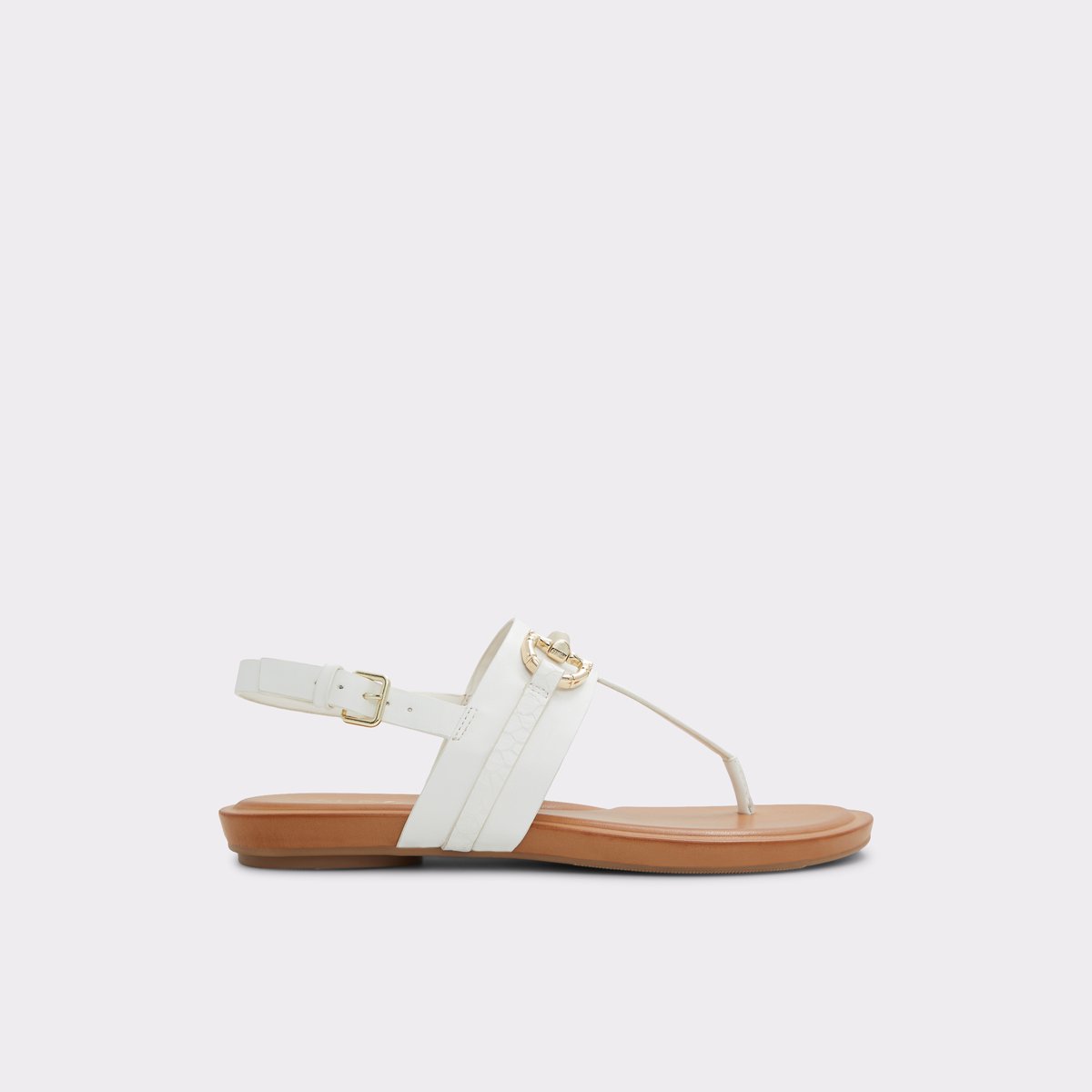 Tany White Women Flat Sandals