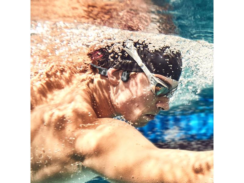 Shokz Bone Conduction Kopfhörer OpenSwim Schwarz Open-Ear-Kopfhörer für zum Schwimmen