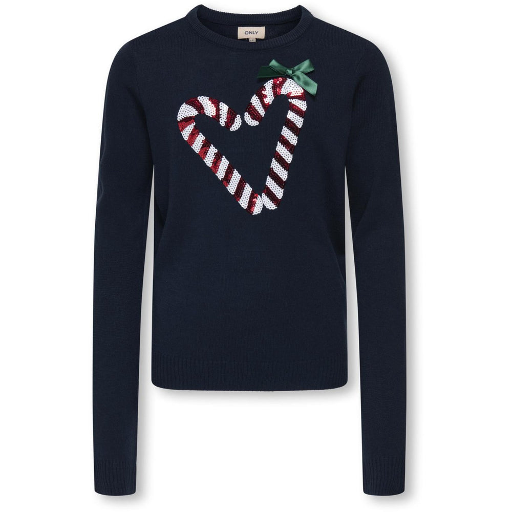Køb kids ONLY Naval Academy Candy Heart Kogxmas Shine Ls Oneck Box Knt