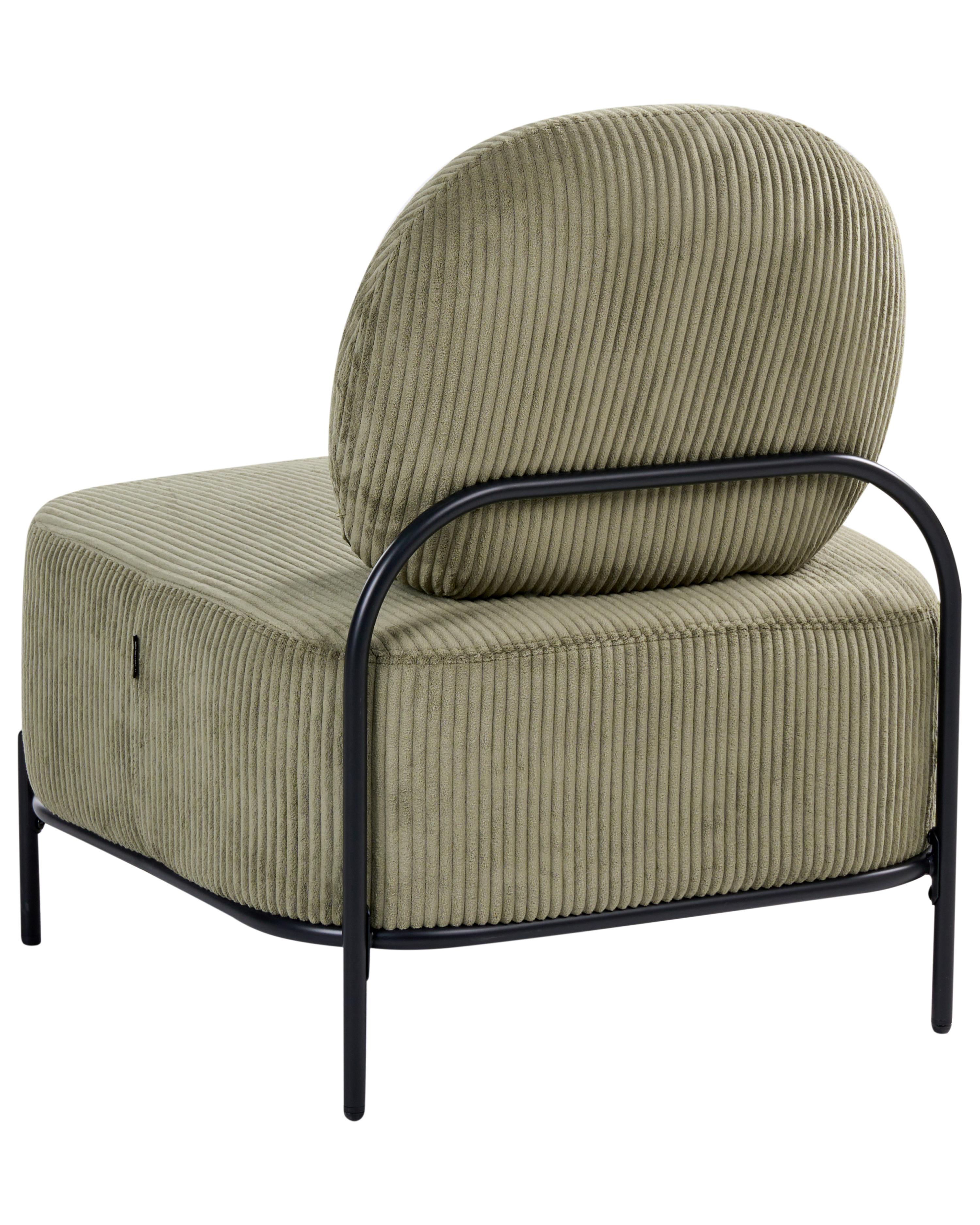 Fauteuil LUNDE Corduroy Groen