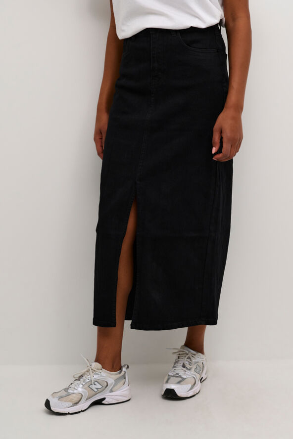 Kaffe KAsinem HW Denim Skirt Black deep