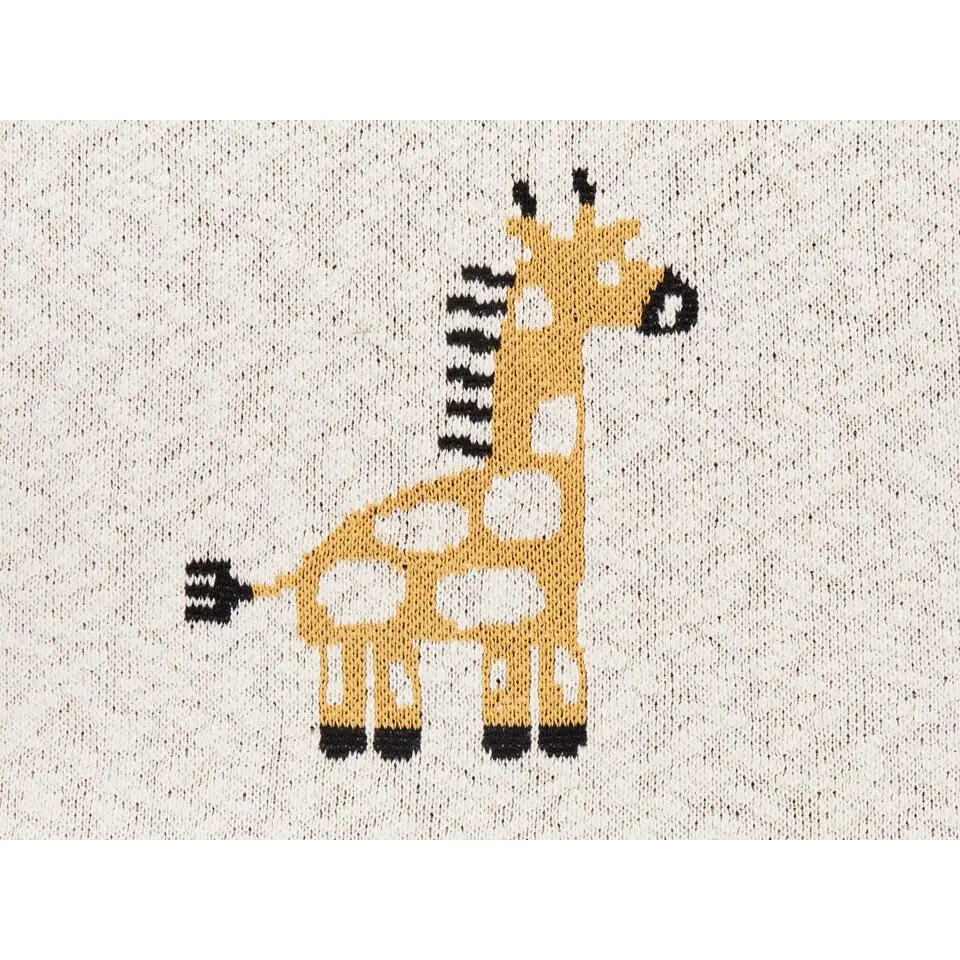 CHILARI - Kinderdeken - Beige - 130 x 170 cm - Katoen