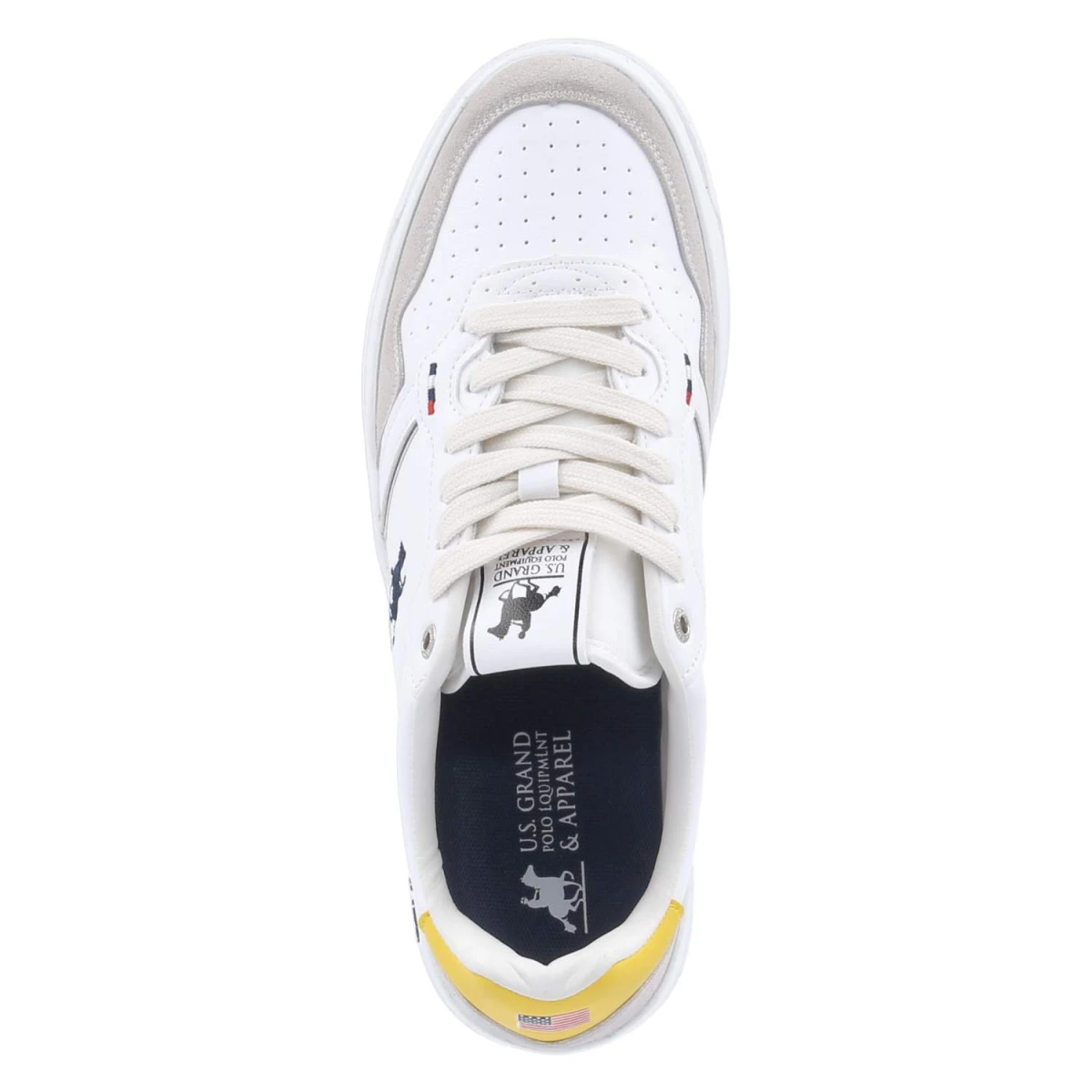 U.S. Grand PoloSneaker GINNICA MIX2 - White/Yellow
