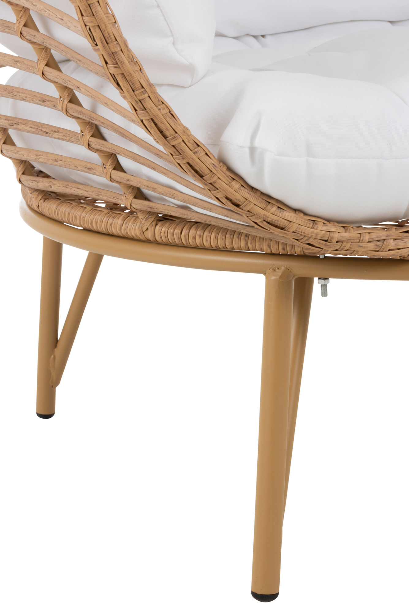 Fauteuil Ovaal staal naturel