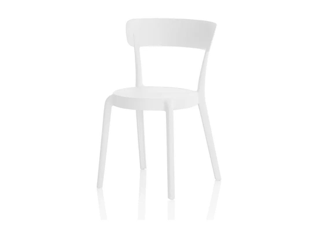 Set de 4 Chaises d’intérieur/extérieur ISABEL blanc
