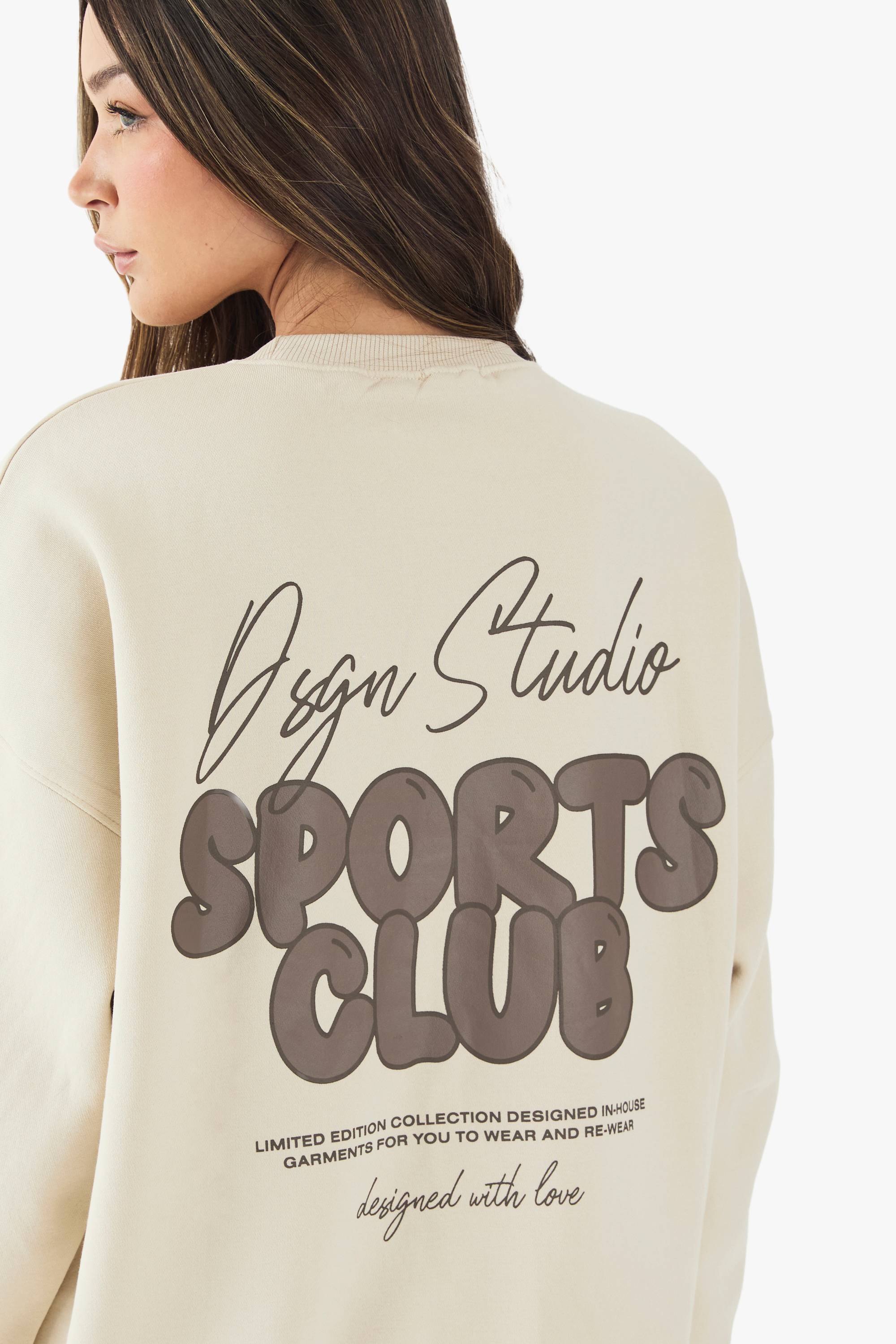 Sweatshirt Oversize DSGN Studio Sports à Slogan Bulle