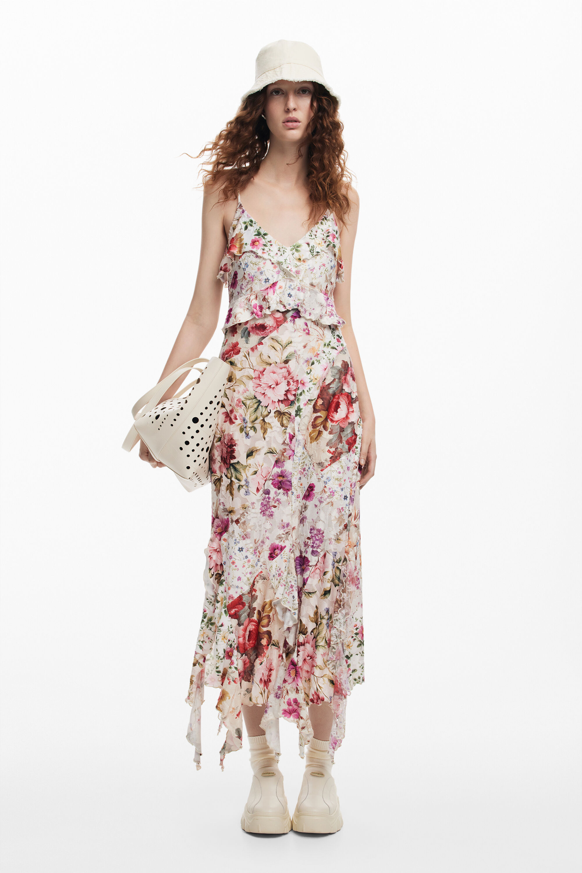 Vestido largo flores