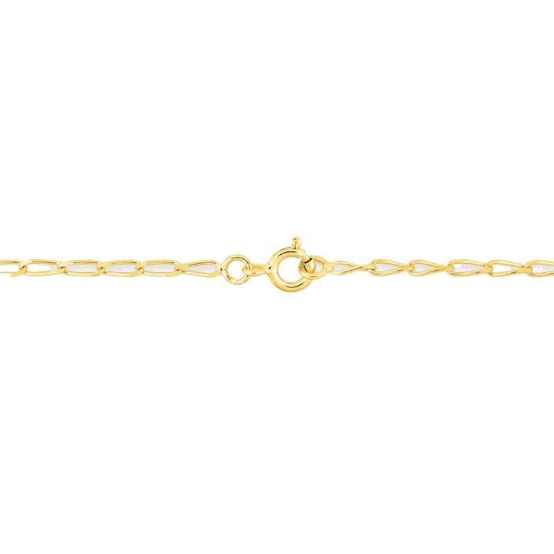 Bracelet Mixte 18 cm - Cheval - Or 18 Carats - Largeur 2 mm