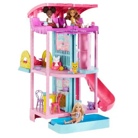 Barbie Chelsea Haus (pink), Set inkl. Zubehör, Puppenhaus