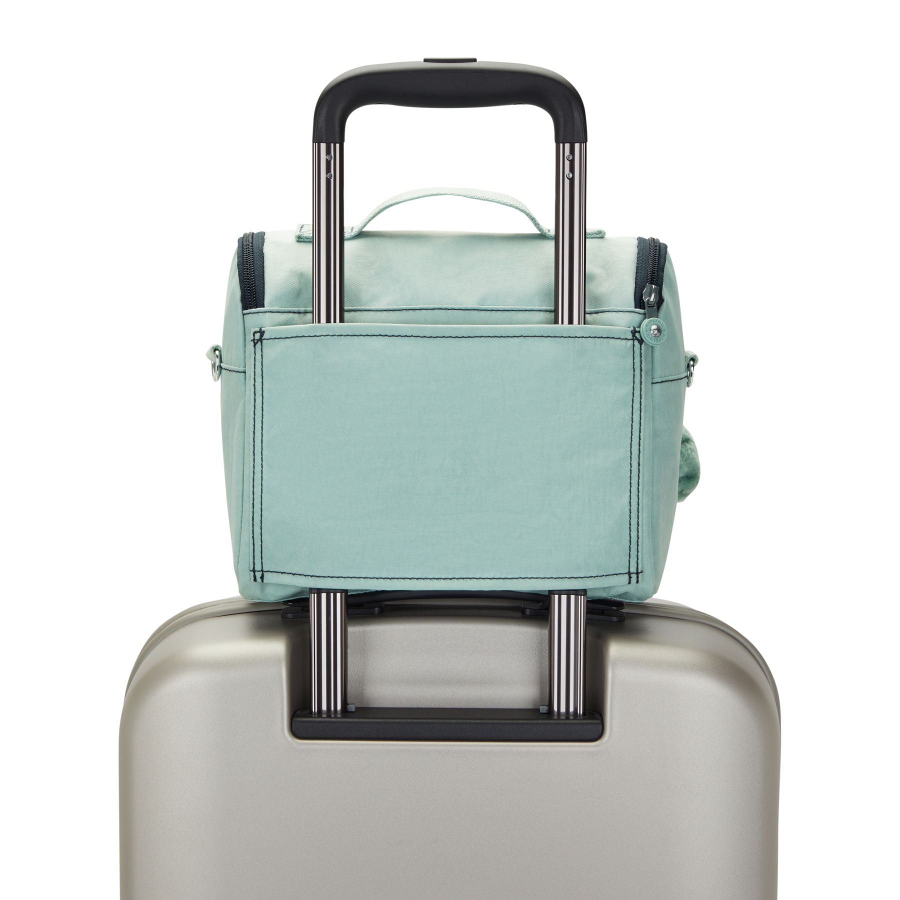 NEW KICHIROU Grand Sac Repas Isotherme avec Manchon pour Valise - Sea Green Block