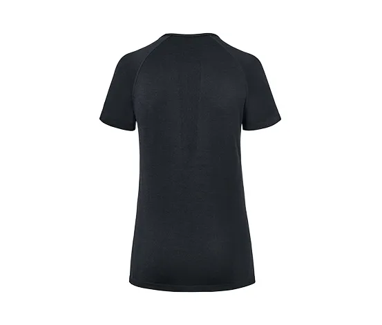 Seamless-Funktionsshirt, schwarz