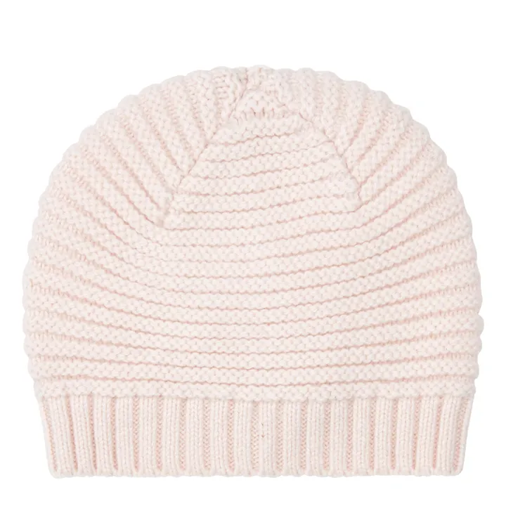 Bonton Bonnet Mérinos | Rose pâle