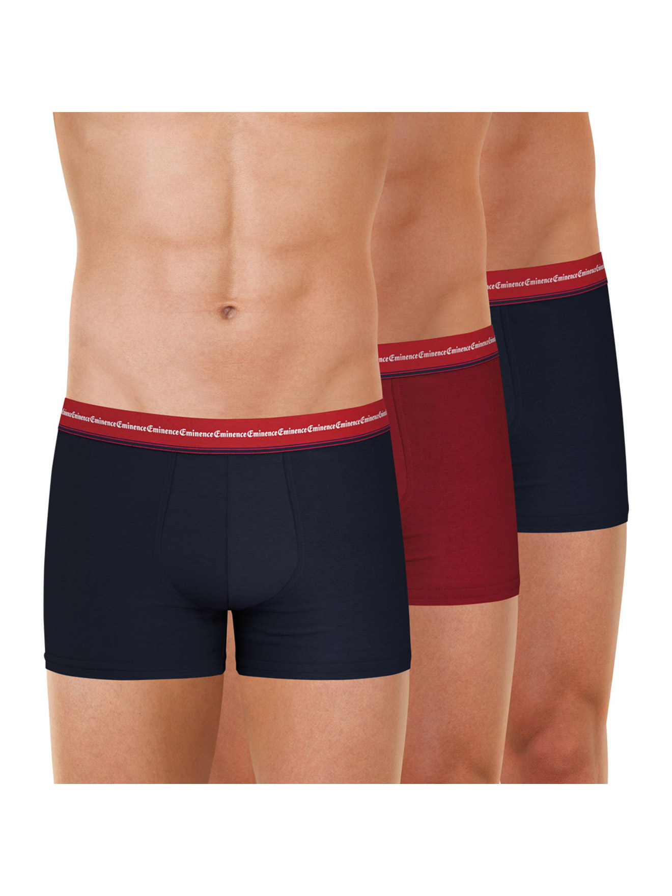 Lot de 3 boxers homme coton stretch