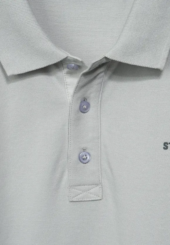 Piquée Poloshirt - silver grey
