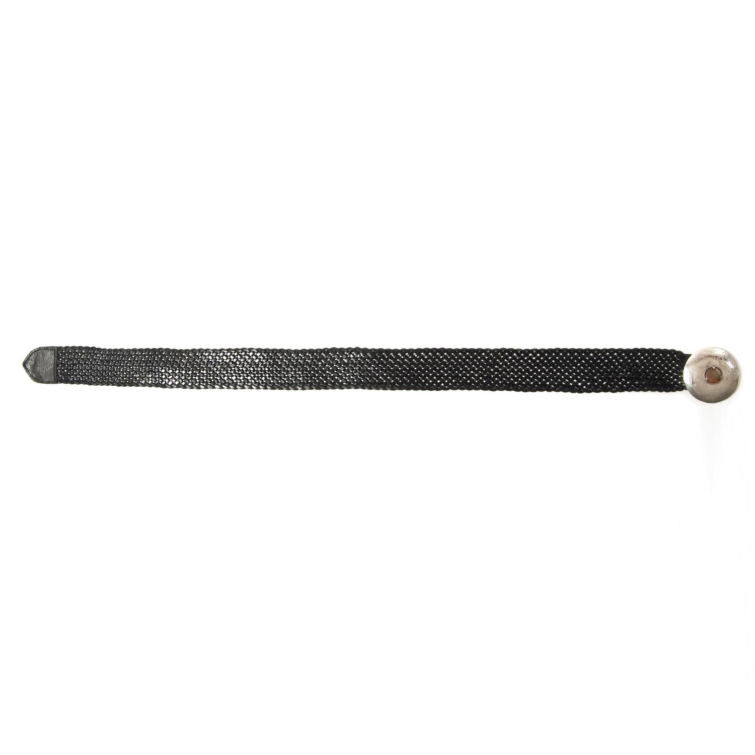 Ledergürtel mit Vollflechtung, schwarz, L 85 cm, B 7 cm günstig bestellen