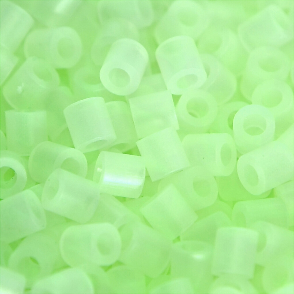 Rør Perler Til Perleplader - Medium - Selvlysende - 1100 Stk. - Nabbi
