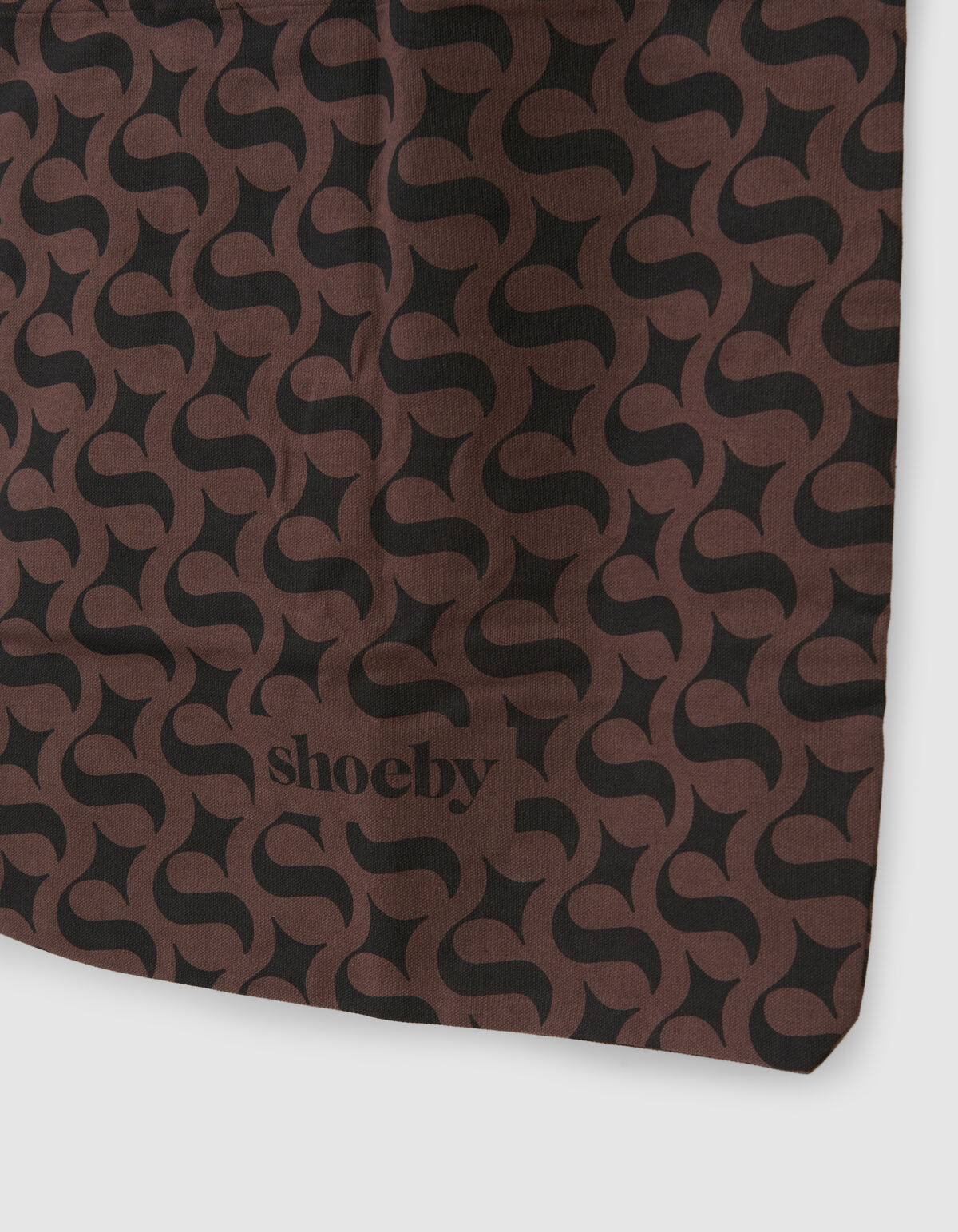 Shoeby Logo Shopper Zwart/Bruin