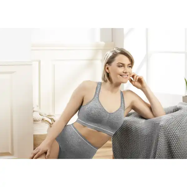 Soft-Bustier grau-melange Gr. L