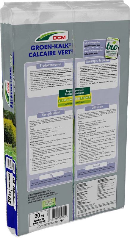 DCM GROEN-KALK 20KG