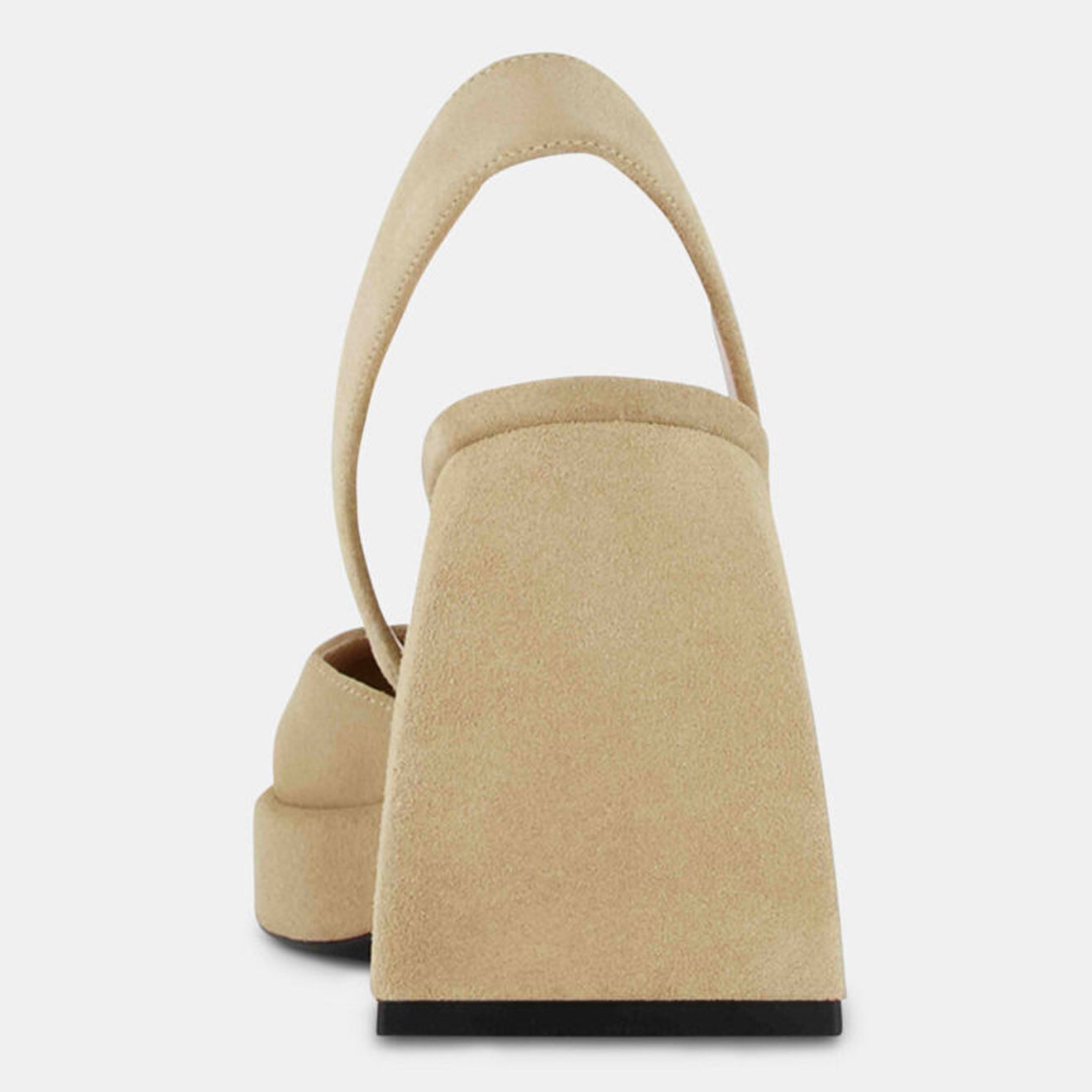 Nodaleto Escarpins en Velours de Cuir Lena beiges - Talon 10 cm