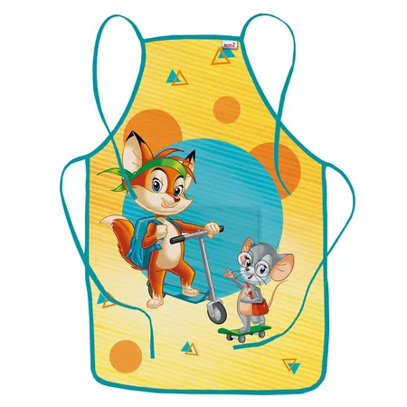 Roth Kinderschürze Fredo & Fitzi mit Tasche zum Malen und Basteln