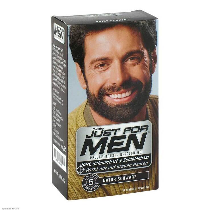 Just for men Brush in Color Gel schwarz, 28.4 ml