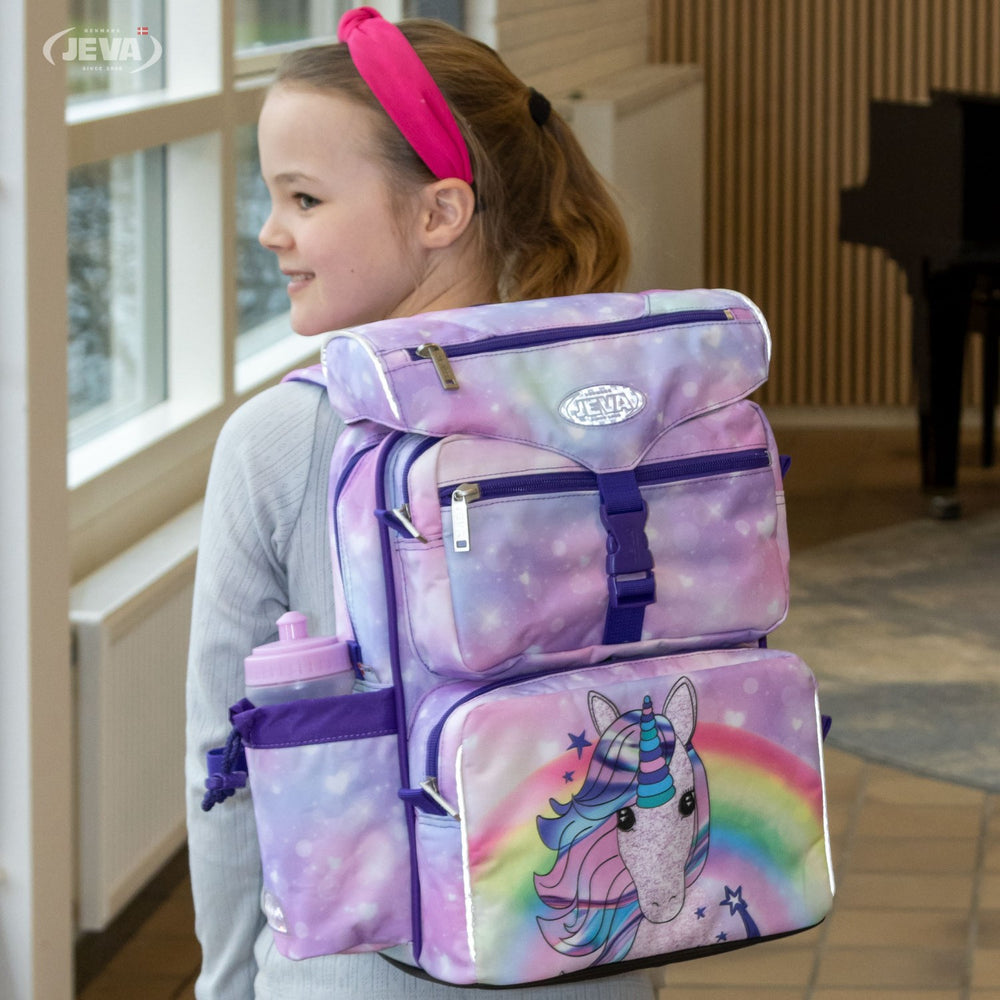 Køb JEVA Unicorn Skoletaske Beginners 313