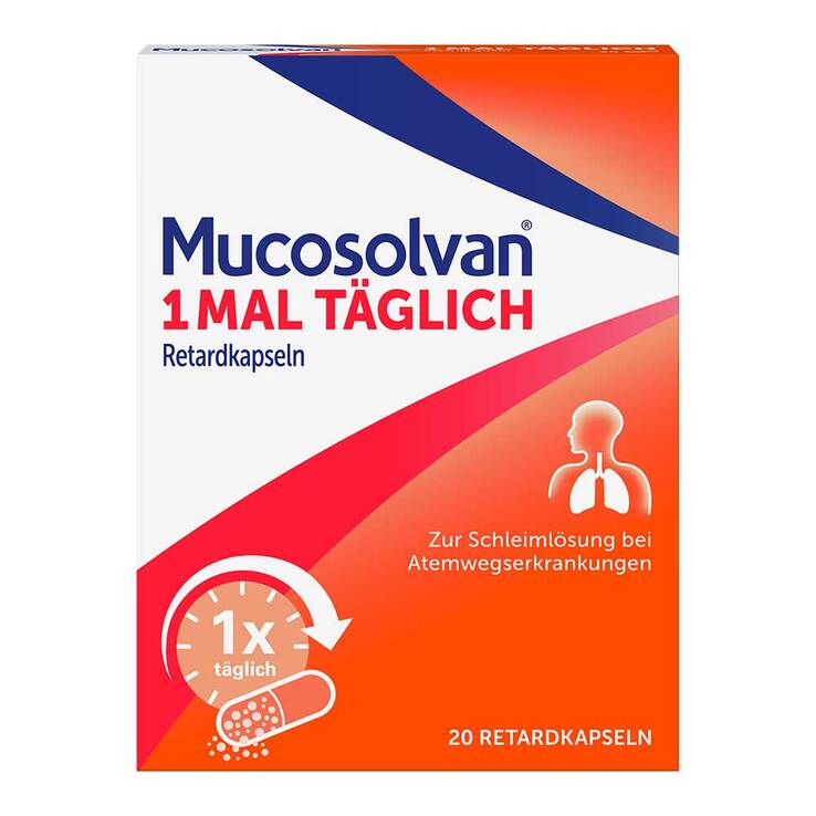 Mucosolvan 1x täglich Retardkapseln, 20 St