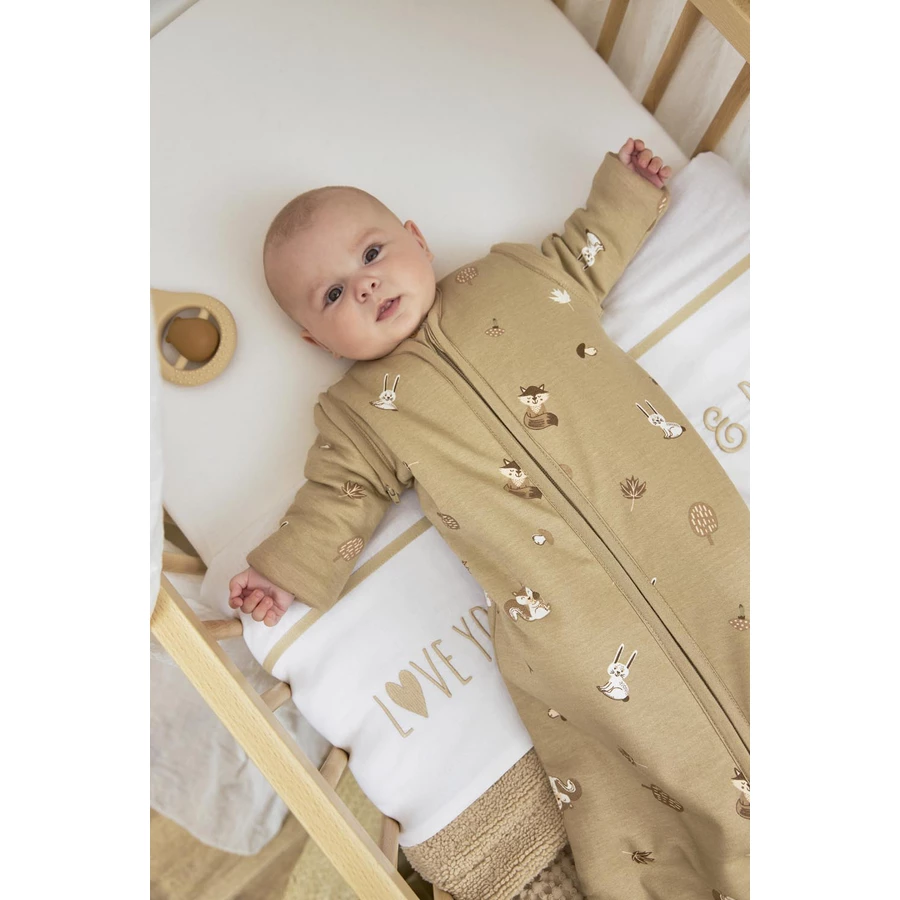 MEYCO Babyschlafsack Forest Animals Sand