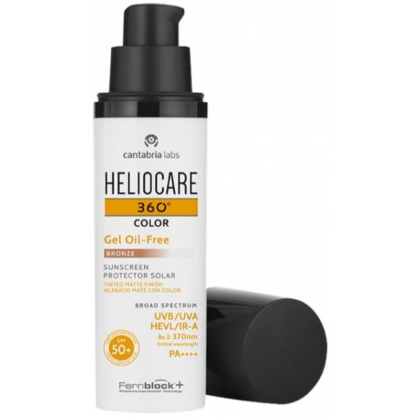 Protetor Solar Heliocare 360 Gel Oil Free Tom Bronze SPF50  50ml