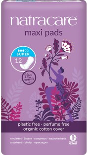 Natracare Maxi Pads Super Maandverband 12ST