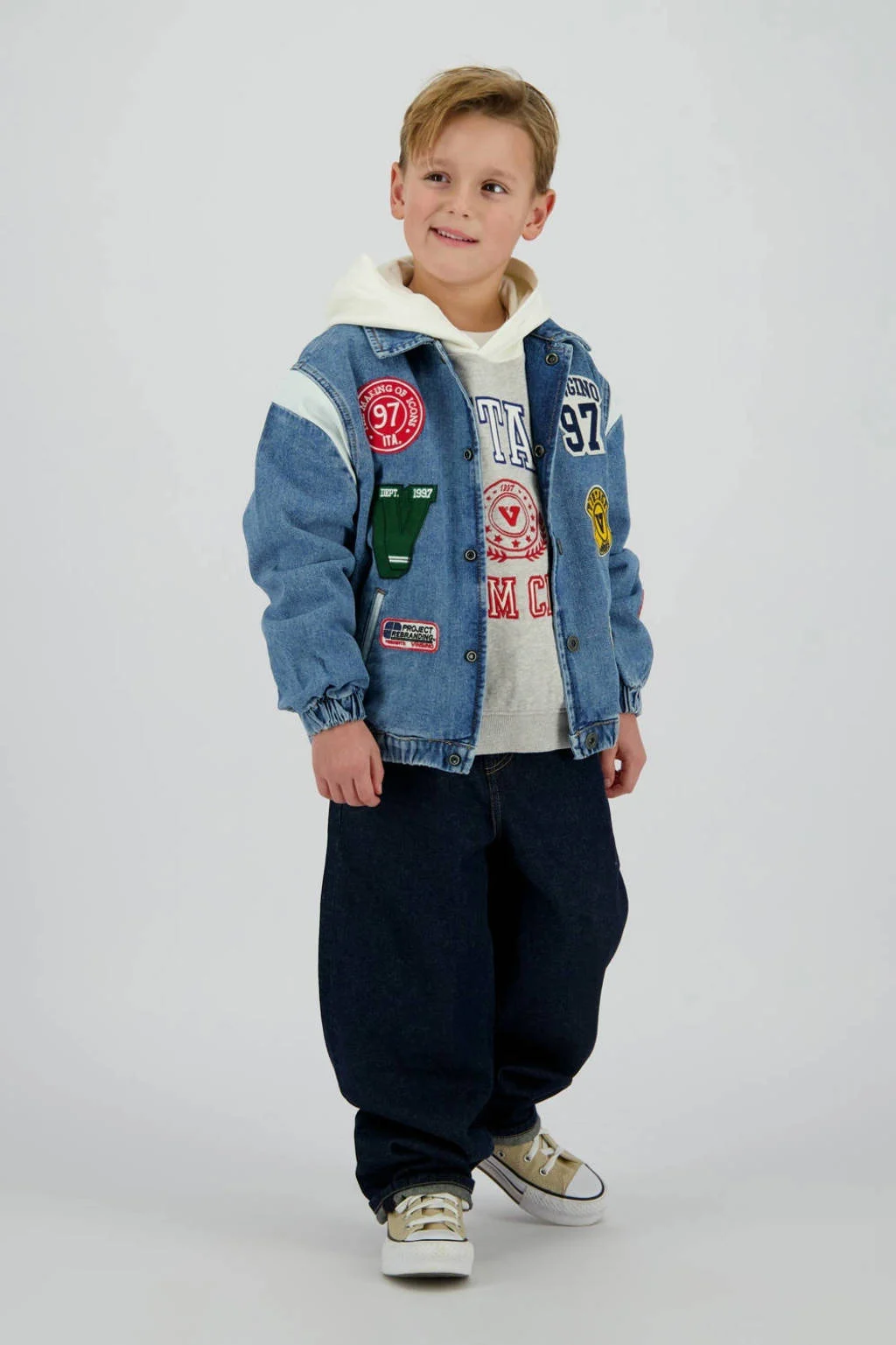 Vingino loose fit jeans dark blue denim