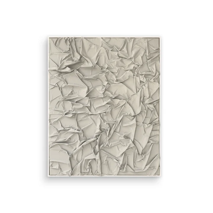 Studio Mykoda - SAHAVA Dune 2, 80 x 100 cm, beige hell / Rahmen weiss