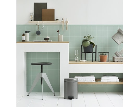 BRABANTIA - Poubelle à pédale 5l platinum - 112683