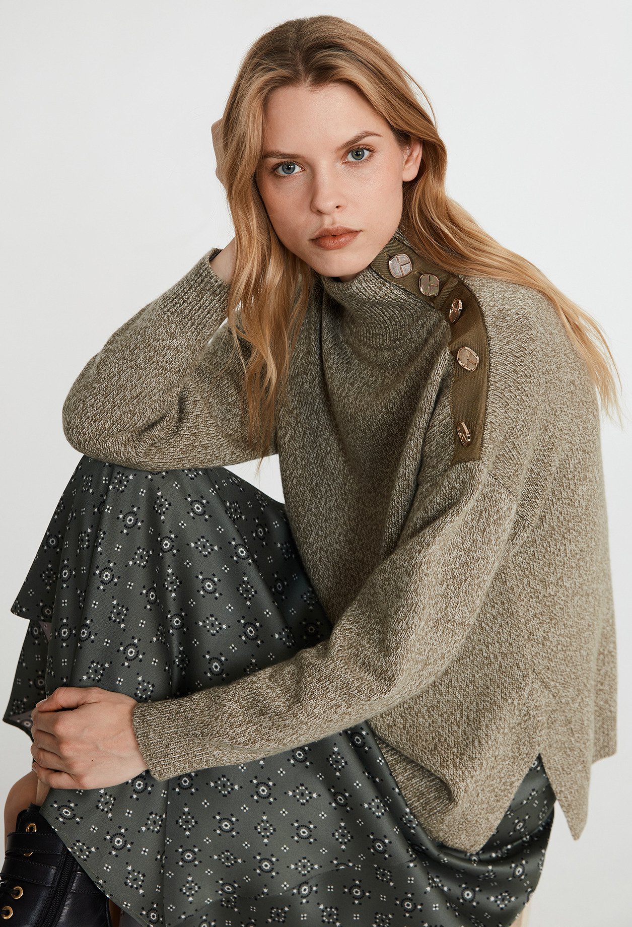 Pull oversize laine