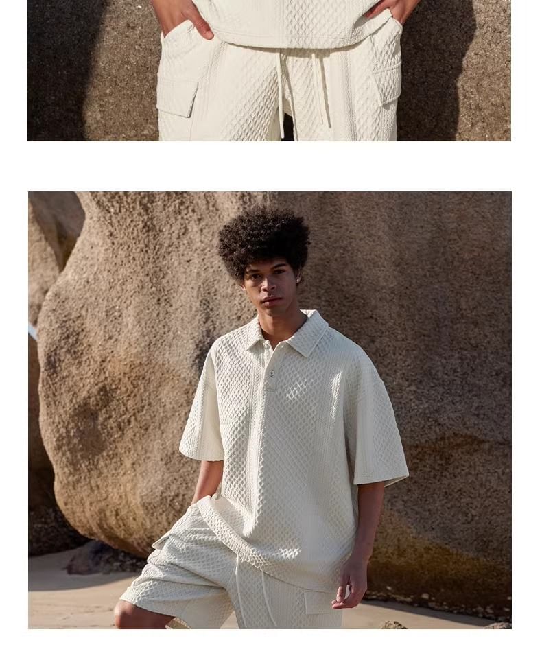 Capbrew - Poloshirt met korte mouwen en effen patroon