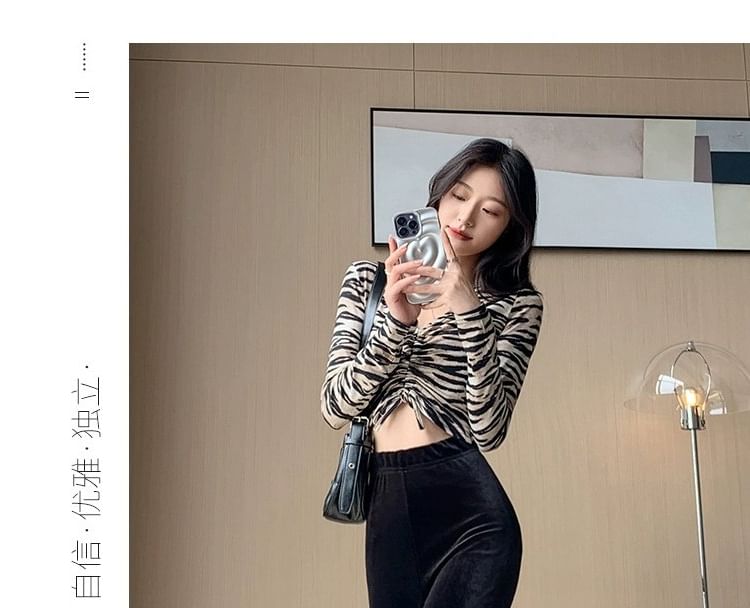 Magimomo - High Rise Velvet Bootcut Pants (diverse ontwerpen)