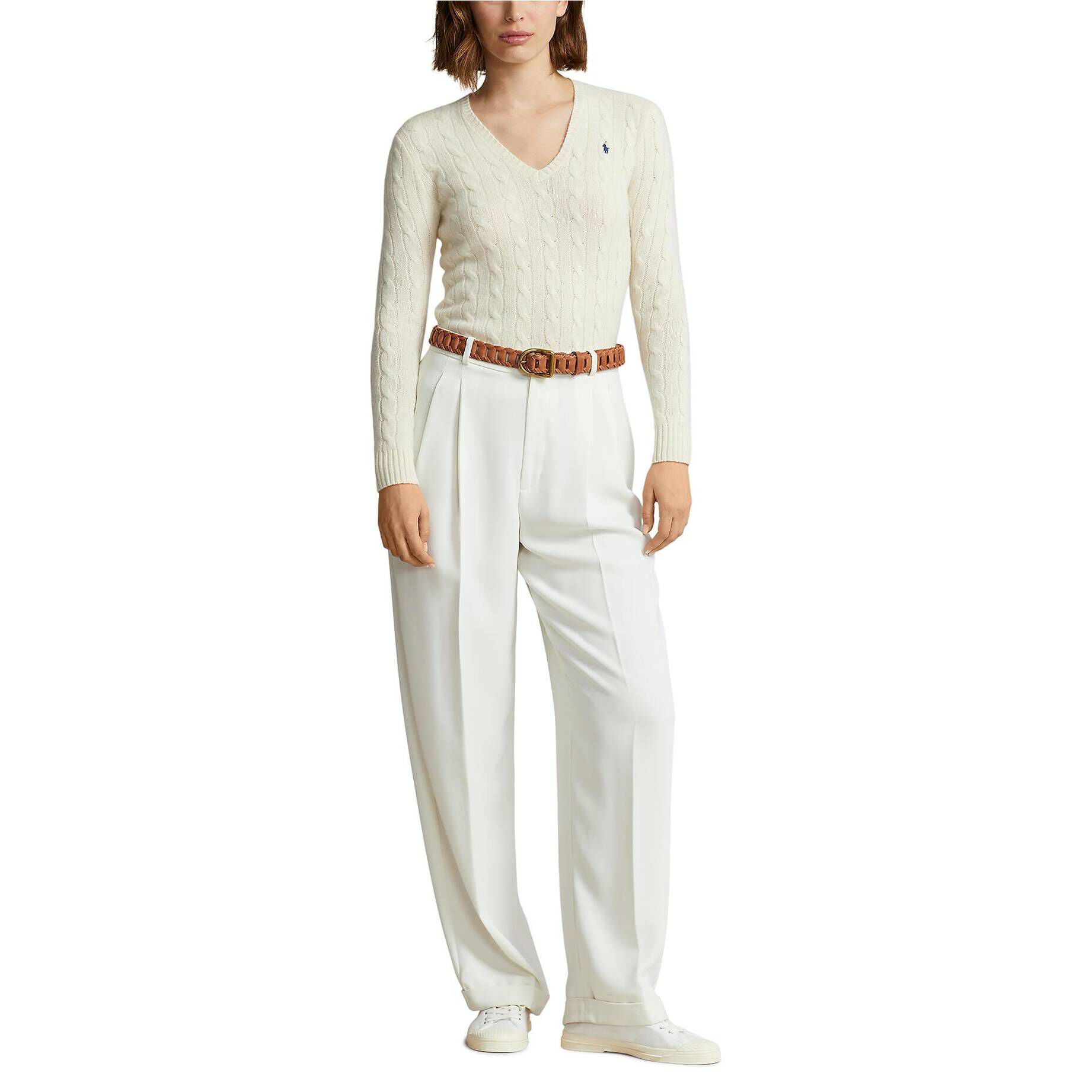 Polo Ralph Lauren| Damen Strickpullover mit Kaschmir