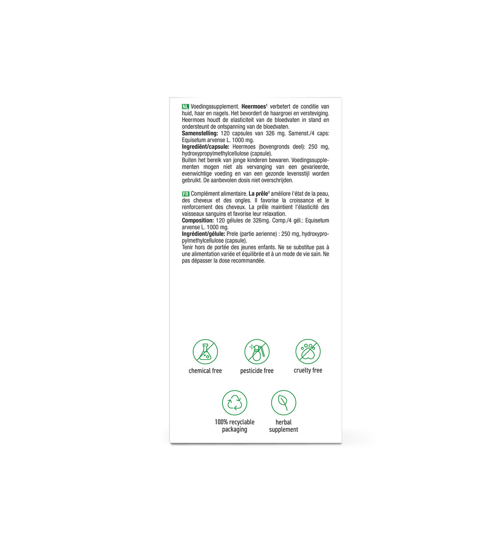 Purasana Heermoes/Prele Vegan Bio (120 vega capsules)