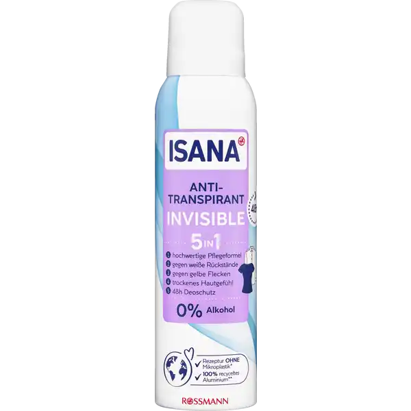 Anti-Transpirant Spray Invisible 5in1