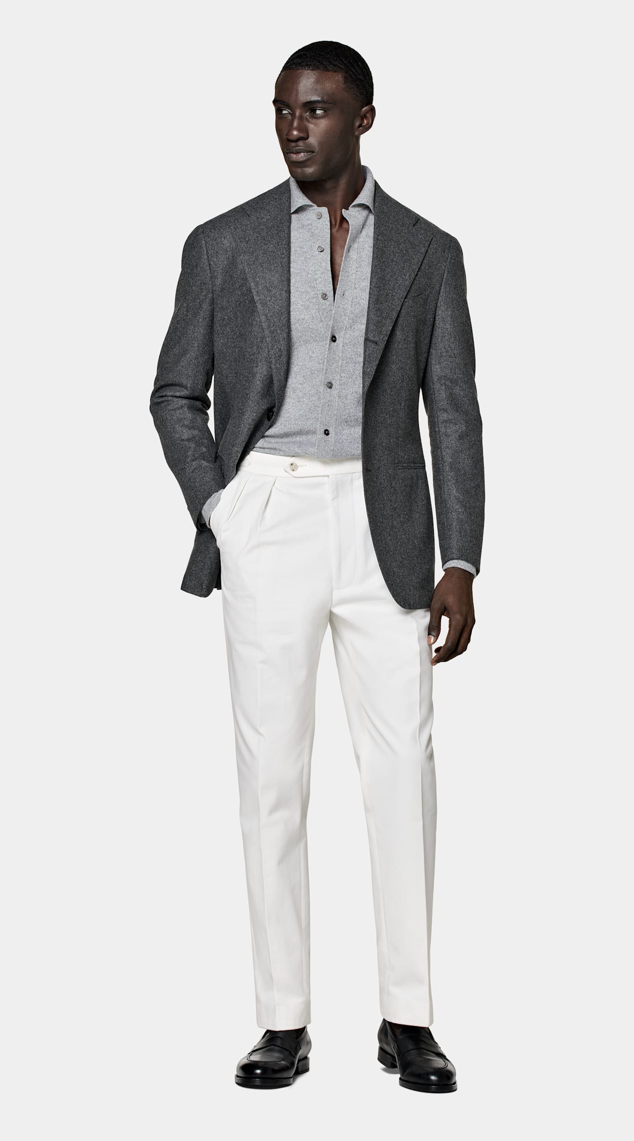 Blazer Roma coupe Relaxed gris moyen