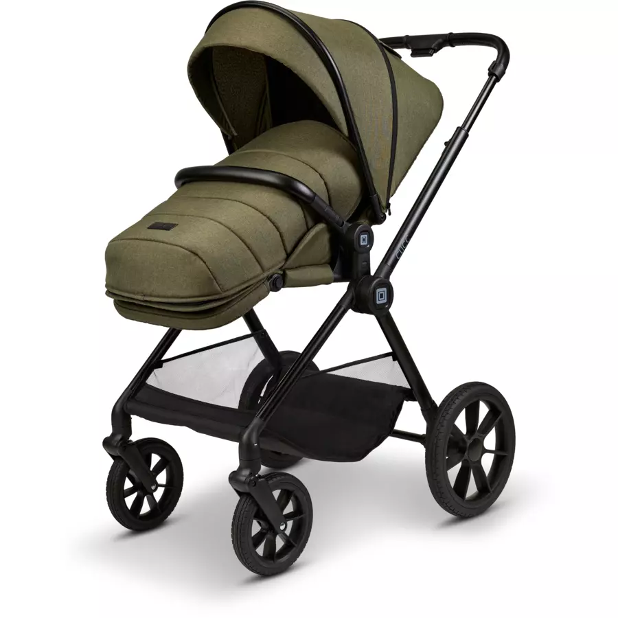 MOON Kombikinderwagen Clicc moss green melange