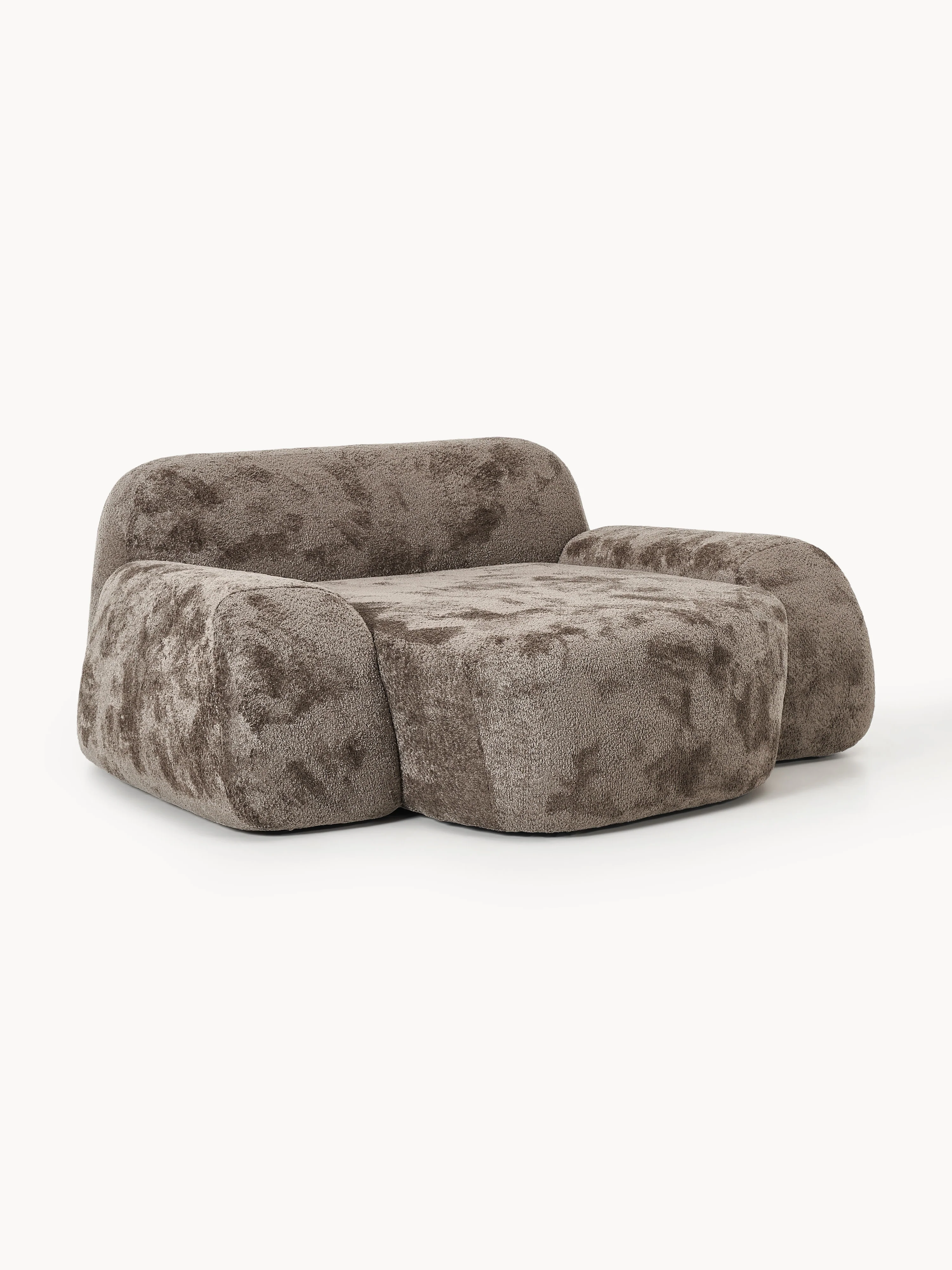 XL teddy bouclé loungestoel Wolke