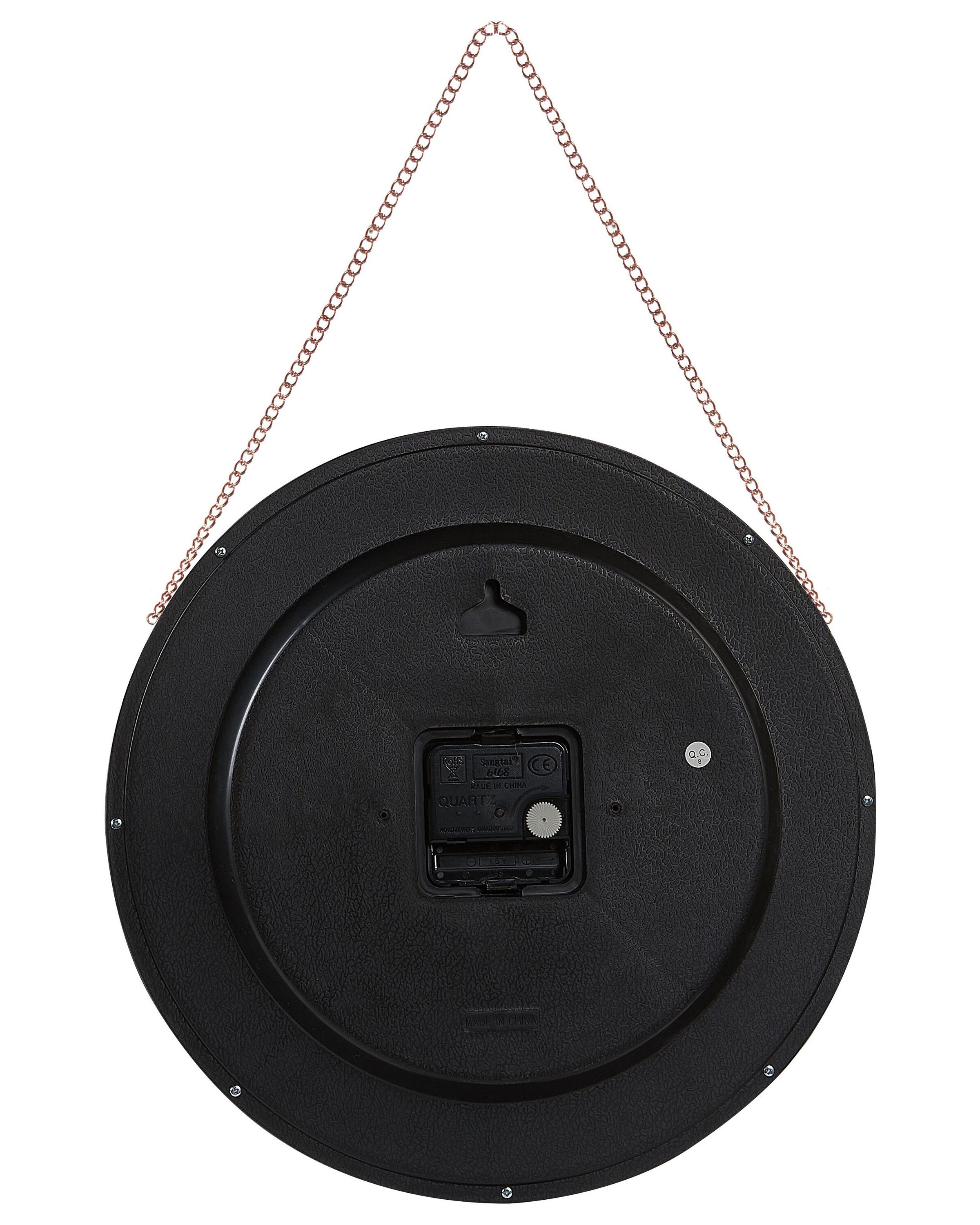 Wandklok BEZAS 30 cm Zwart