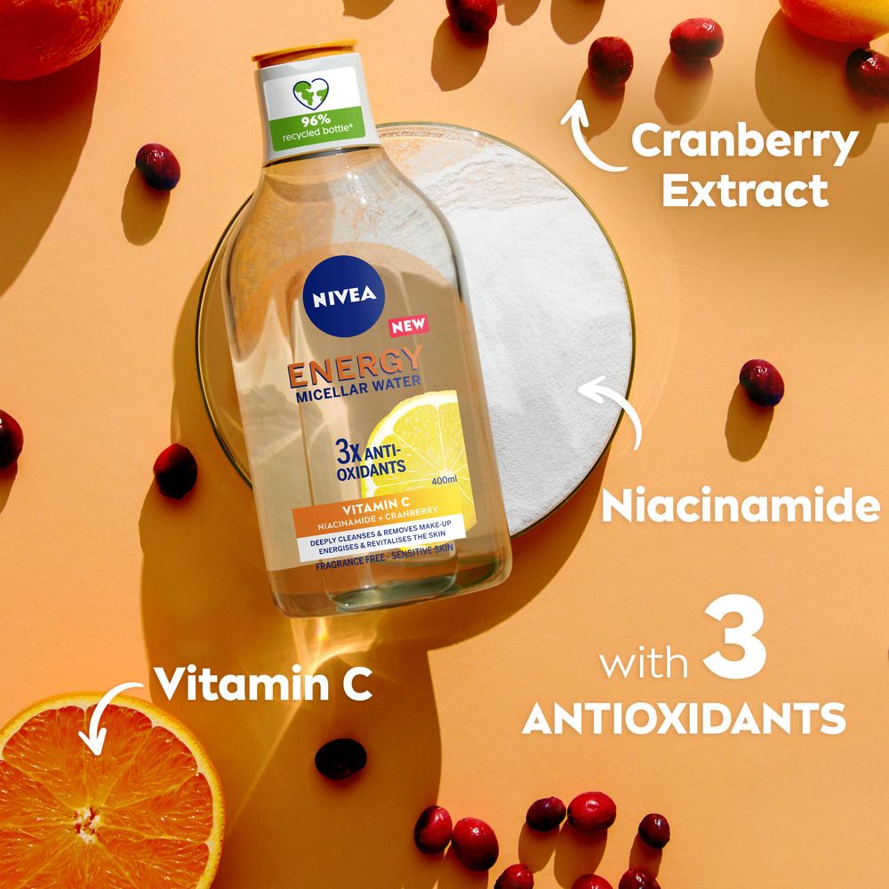 Nivea Energy Micellar Water - 400 ml.
