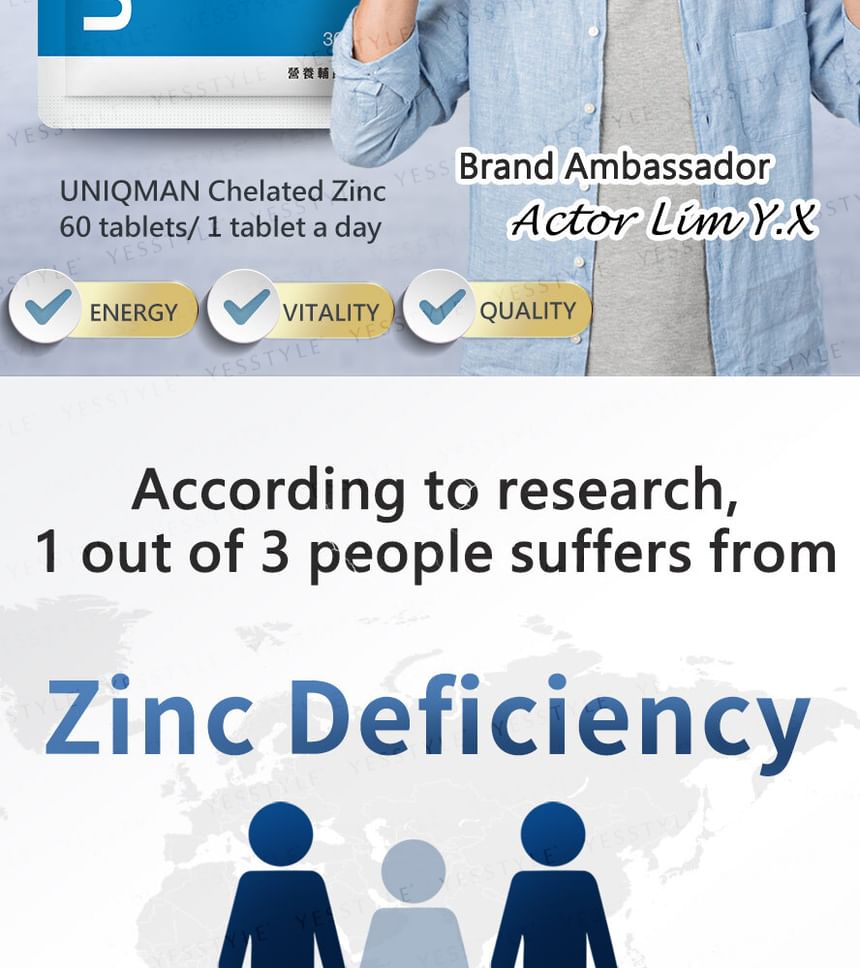 BHK's - Uniqman gechelateerde zinktablet