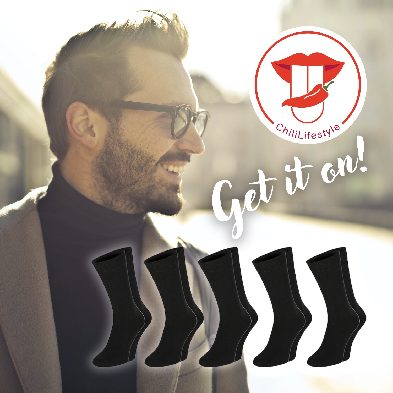 Chili Lifestyle Socken BUSINESS 5 Paar Herren Baumwolle Weichbund