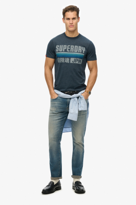 Superdry blauwe heren t-shirt