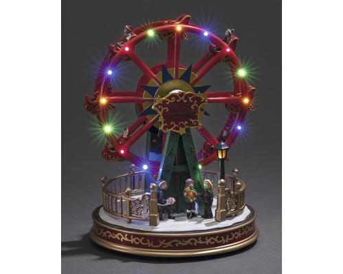 LED-landschap Konstsmide reuzenrand, kleurrijk, H 29 cm