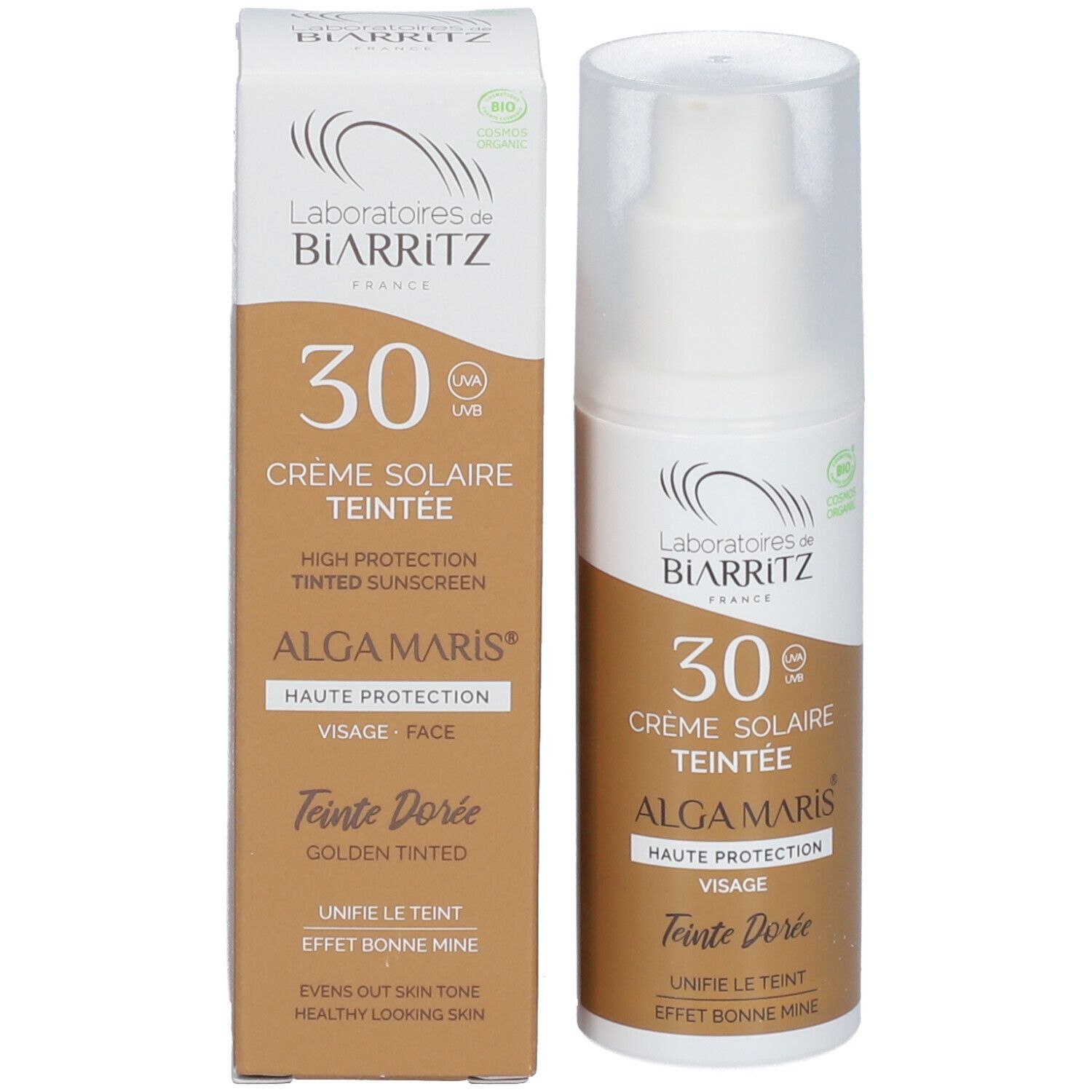 Laboratoires de BIARRITZ getönte Sonnencreme Gesicht LSF 30